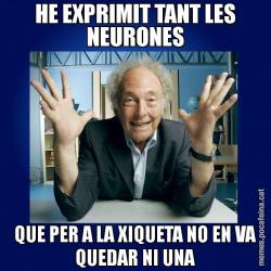 HE EXPRIMIT TANT LES NEURONES QUE PER A LA XIQUETA NO EN VA QUEDAR NI UNA