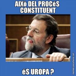 AIXò DEL PROCéS  CONSTITUENT éS UROPA ?