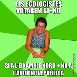 ELS ECOLOGISTES VOTAREM SI+NO SÍ A L'EIXAMPLE NORD + NO A L'AUDIÈNCIA PÚBLICA