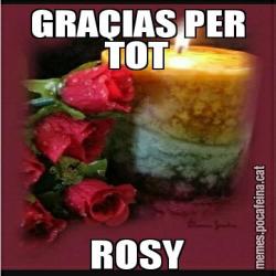 GRAÇIAS PER TOT ROSY