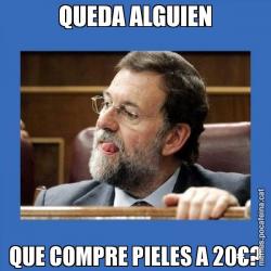QUEDA ALGUIEN QUE COMPRE PIELES A 20€?