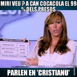 MIRI VEU ? A CAN COCACOLA EL 99 % DELS PRESOS PARLEN EN 'CRISTIANU'