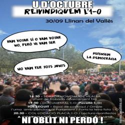 U D'OCTUBRE NI OBLIT NI PERDÓ !