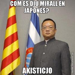 COM ES DIU MIRALL EN JAPONÈS?  AKISTICJO