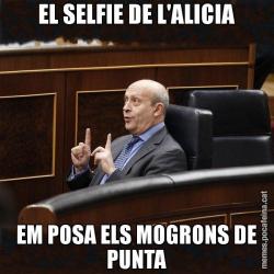 EL SELFIE DE L'ALICIA EM POSA ELS MOGRONS DE PUNTA