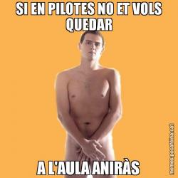 SI EN PILOTES NO ET VOLS QUEDAR A L'AULA ANIRÀS