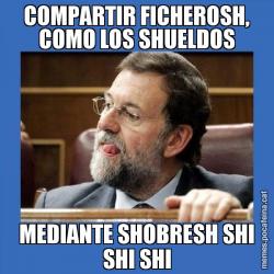 COMPARTIR FICHEROSH, COMO LOS SHUELDOS MEDIANTE SHOBRESH SHI SHI SHI