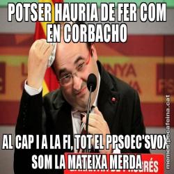 POTSER HAURIA DE FER COM EN CORBACHO AL CAP I A LA FI, TOT EL PPSOEC'SVOX  SOM LA MATEIXA MERDA