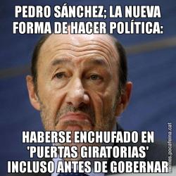 PEDRO SÁNCHEZ; LA NUEVA FORMA DE HACER POLÍTICA: HABERSE ENCHUFADO EN 'PUERTAS GIRATORIAS' INCLUSO ANTES DE GOBERNAR