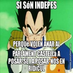 SI SóN INDEPES PERQUè VOLEN ANAR AL PARLAMENT CASTELLà A POSAR-SE I A POSAR-NOS EN RIDíCUL