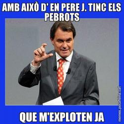 AMB AIXÒ D' EN PERE J. TINC ELS PEBROTS QUE M'EXPLOTEN JA