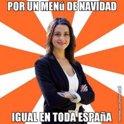 POR UN MENú DE NAVIDAD IGUAL EN TODA ESPAñA