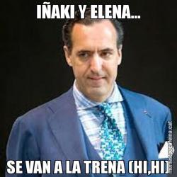 IÑAKI Y ELENA... SE VAN A LA TRENA (HI,HI)