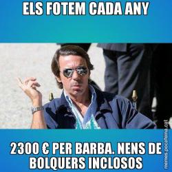 ELS FOTEM CADA ANY 2300 € PER BARBA. NENS DE BOLQUERS INCLOSOS
