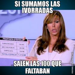 SI SUMAMOS LAS IVORRADAS SALEN LAS 100 QUE FALTABAN