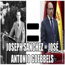 JOSEPH SÁNCHEZ = JOSÉ ANTONIO GOEBBELS