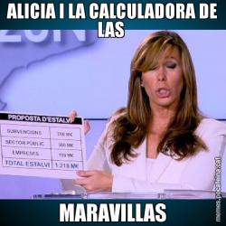 ALICIA I LA CALCULADORA DE LAS  MARAVILLAS