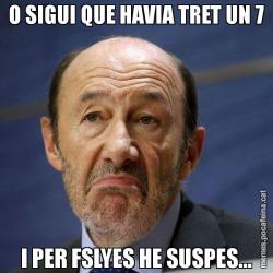 O SIGUI QUE HAVIA TRET UN 7 I PER FSLYES HE SUSPES...