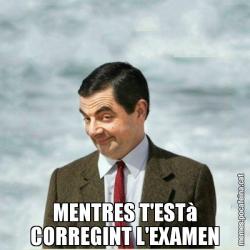 MENTRES T'ESTà CORREGINT L'EXAMEN