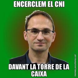 ENCERCLEM EL CNI DAVANT LA TORRE DE LA CAIXA