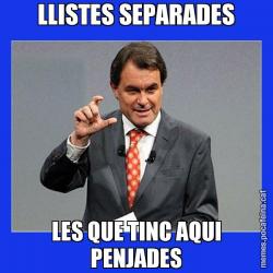 LLISTES SEPARADES LES QUE TINC AQUI PENJADES