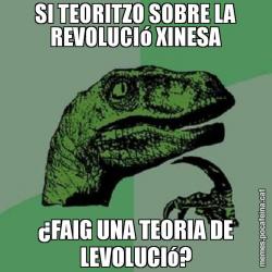 SI TEORITZO SOBRE LA REVOLUCIó XINESA ¿FAIG UNA TEORIA DE LEVOLUCIó?