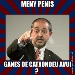 MENY PENIS GANES DE CATXONDEU AVUI ?