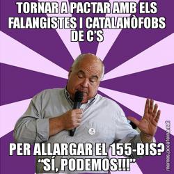 TORNAR A PACTAR AMB ELS FALANGISTES I CATALANÒFOBS DE C’S PER ALLARGAR EL 155-BIS? “SÍ, PODEMOS!!!”