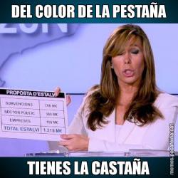 DEL COLOR DE LA PESTAÑA TIENES LA CASTAÑA