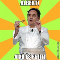 ALBERT! AIXÒ ÉS PETIT!