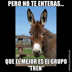 PERO NO TE ENTERAS... QUE EL MEJOR ES EL GRUPO "TREN"