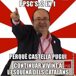 PPSC'S: 3 EN 1  PERQUÈ CASTELLA PUGUI CONTINUAR VIVINT A L'ESQUENA DELS CATALANS