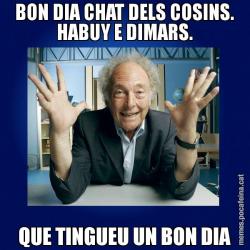 BON DIA CHAT DELS COSINS. HABUY E DIMARS. QUE TINGUEU UN BON DIA
