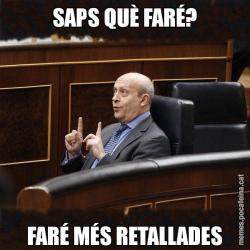 SAPS QUÈ FARÉ? FARÉ MÉS RETALLADES
