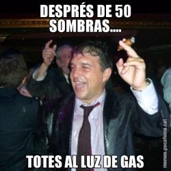 DESPRÉS DE 50 SOMBRAS.... TOTES AL LUZ DE GAS