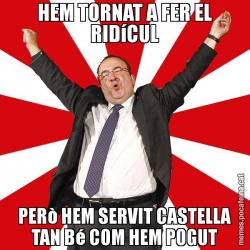HEM TORNAT A FER EL RIDíCUL PERò HEM SERVIT CASTELLA TAN Bé COM HEM POGUT