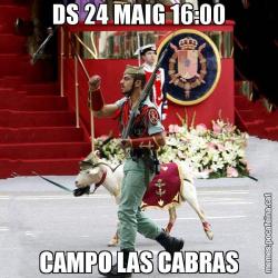 DS 24 MAIG 16:00 CAMPO LAS CABRAS