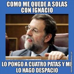 COMO ME QUEDE A SOLAS CON IGNACIO LO PONGO A CUATRO PATAS Y ME LO HAGO DESPACIO