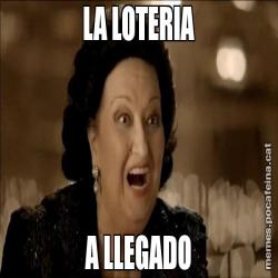 LA LOTERIA A LLEGADO