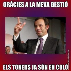 GRÁCIES A LA MEVA GESTIÓ ELS TONERS JA SÓN EN COLÓ
