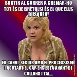 SORTIR AL CARRER A CREMAR-HO TOT ÉS DE BRÈTOLS! ÉS EL QUE ELLS BUSQUEN! EN CANVI, SEGUIR AMB EL PROCESSISME I ACOTANT EL CAP ENS ESTÀ ANANT DE COLLONS I TAL...