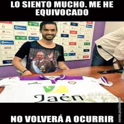 LO SIENTO MUCHO. ME HE EQUIVOCADO NO VOLVERÁ A OCURRIR