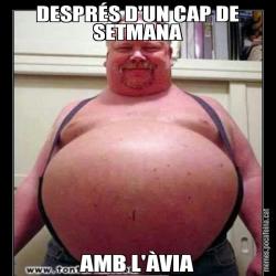 DESPRÉS D'UN CAP DE SETMANA AMB L'ÀVIA