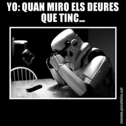 YO: QUAN MIRO ELS DEURES QUE TINC...
