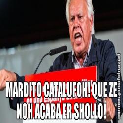 MARDITO CATALUFOH! QUE ZE NOH ACABA ER SHOLLO!