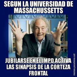 SEGUN LA UNIVERSIDAD DE MASSACHUSSETTS JUBILARSE EN EL IMPD ACTIVA LAS SINAPSIS DE LA CORTEZA FRONTAL