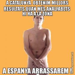 A CATALUNYA  OBTENIM MILLORS RESULTATS QUAN MÉS ANALFABETS  HI HA A LA ZONA A ESPANYA ARRASSAREM !