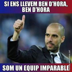 SI ENS LLEVEM BEN D'HORA, BEN D'HORA SOM UN EQUIP IMPARABLE