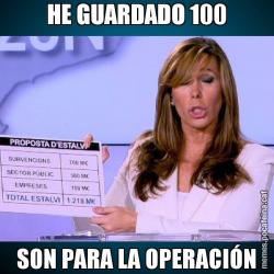 HE GUARDADO 100 SON PARA LA OPERACIÓN