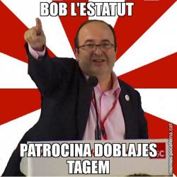 BOB L'ESTATUT  PATROCINA DOBLAJES TAGEM